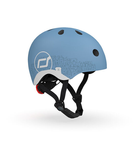 Scoot and Ride Reflective Helmet Steel XXS-S